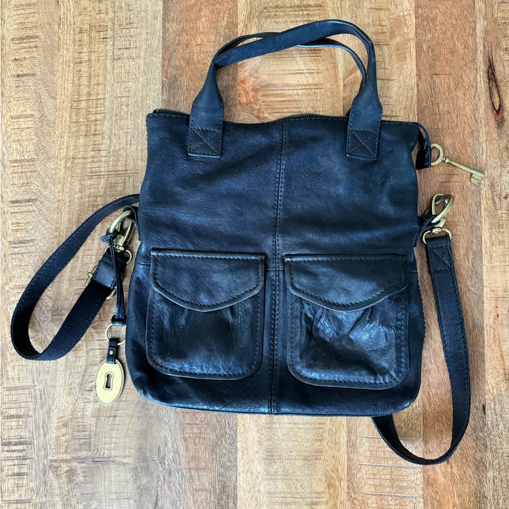 Fossil vintage fold over crossbody purse